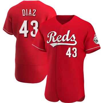 Alexis Diaz Men's Cincinnati Reds Authentic Alternate Jersey - Red