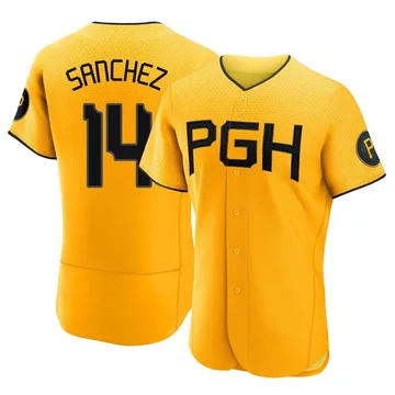 Ali Sanchez Men's Pittsburgh Pirates Authentic 2023 City Connect Jersey - Gold