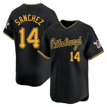 Ali Sanchez Men's Pittsburgh Pirates Limited Alternate Jersey - Black