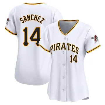 Ali Sanchez Women's Pittsburgh Pirates Limited Home Jersey - White