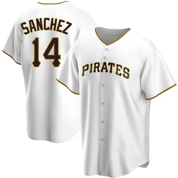 Ali Sanchez Youth Pittsburgh Pirates Replica Home Jersey - White