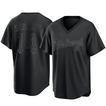 Ali Sanchez Youth Pittsburgh Pirates Replica Pitch Fashion Jersey - Black