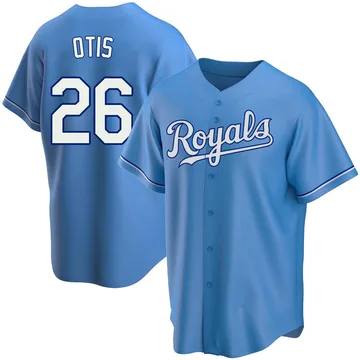 Amos Otis Youth Kansas City Royals Replica Alternate Jersey - Light Blue