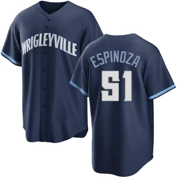 Anderson Espinoza Men's Chicago Cubs Replica 2021 City Connect Jersey - Navy