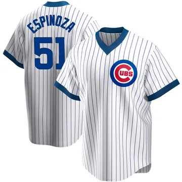 Anderson Espinoza Men's Chicago Cubs Replica Home Cooperstown Collection Jersey - White