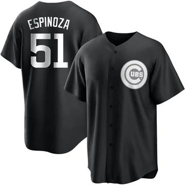 Anderson Espinoza Men's Chicago Cubs Replica Jersey - Black/White