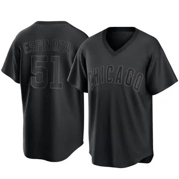 Anderson Espinoza Men's Chicago Cubs Replica Pitch Fashion Jersey - Black