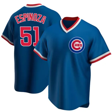 Anderson Espinoza Men's Chicago Cubs Replica Road Cooperstown Collection Jersey - Royal