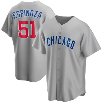 Anderson Espinoza Men's Chicago Cubs Replica Road Jersey - Gray