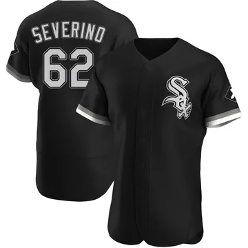 Anderson Severino Men's Chicago White Sox Authentic Alternate Jersey - Black