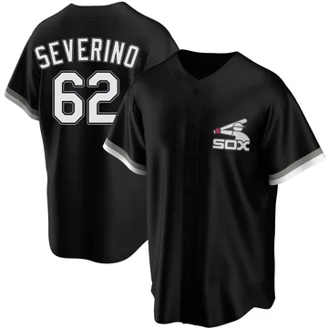 Anderson Severino Men's Chicago White Sox Replica Spring Training Jersey - Black