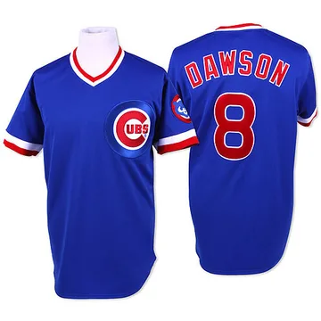 Andre Dawson Men's Chicago Cubs Authentic Throwback Jersey - Blue