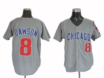 Andre Dawson Men's Chicago Cubs Authentic Throwback Jersey - Grey