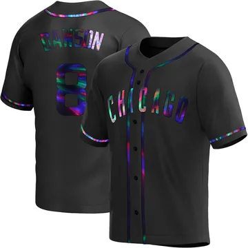 Andre Dawson Men's Chicago Cubs Replica Alternate Jersey - Black Holographic