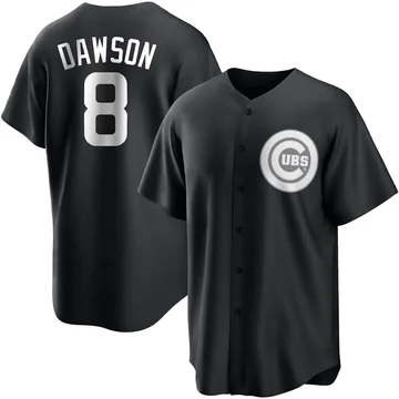 Andre Dawson Men's Chicago Cubs Replica Jersey - Black/White