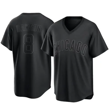 Andre Dawson Men's Chicago Cubs Replica Pitch Fashion Jersey - Black