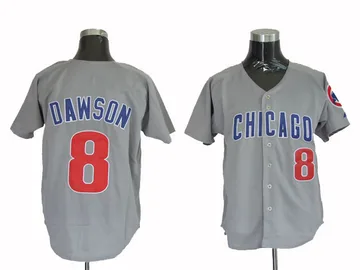 Andre Dawson Men's Chicago Cubs Replica Throwback Jersey - Grey