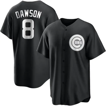 Andre Dawson Youth Chicago Cubs Replica Jersey - Black/White