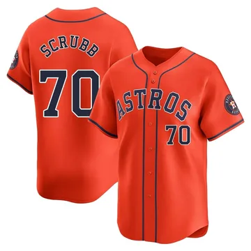 Andre Scrubb Men's Houston Astros Limited Alternate Jersey - Orange