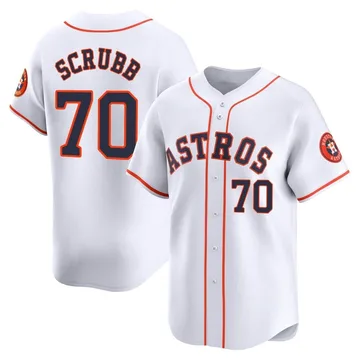 Andre Scrubb Men's Houston Astros Limited Home Jersey - White