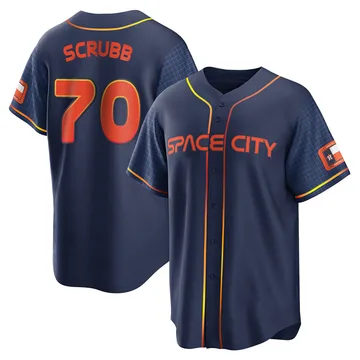 Andre Scrubb Men's Houston Astros Replica 2022 City Connect Jersey - Navy