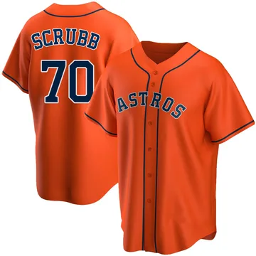 Andre Scrubb Men's Houston Astros Replica Alternate Jersey - Orange