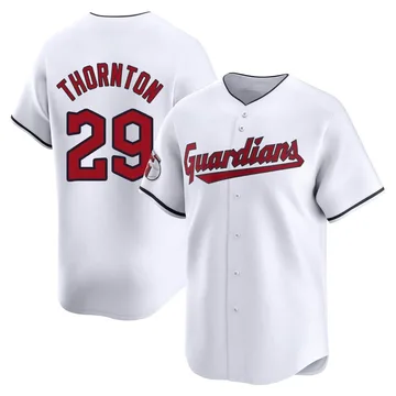 Andre Thornton Men's Cleveland Guardians Limited Home Jersey - White