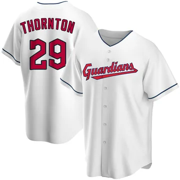 Andre Thornton Men's Cleveland Guardians Replica Home Jersey - White