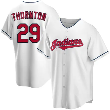 Andre Thornton Men's Cleveland Guardians Replica Home Jersey - White