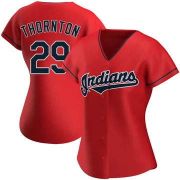 Andre Thornton Women's Cleveland Guardians Authentic Alternate Jersey - Red