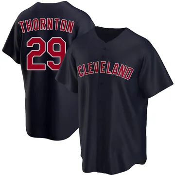 Andre Thornton Youth Cleveland Guardians Replica Alternate Jersey - Navy