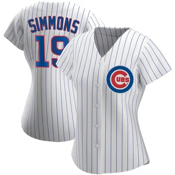 Andrelton Simmons Women's Chicago Cubs Authentic Home Jersey - White