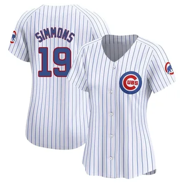 Andrelton Simmons Women's Chicago Cubs Limited Home Jersey - White