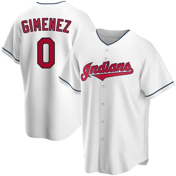 Andres Gimenez Men's Cleveland Guardians Replica Home Jersey - White