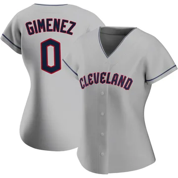 Andres Gimenez Women's Cleveland Guardians Authentic Road Jersey - Gray