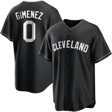 Andres Gimenez Youth Cleveland Guardians Replica Jersey - Black/White