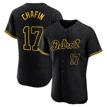 Andrew Chafin Men's Detroit Tigers Authentic Snake Skin City Jersey - Black