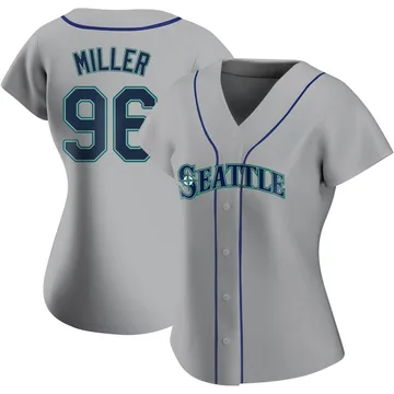 Andrew Miller Women's Seattle Mariners Authentic Road Jersey - Gray