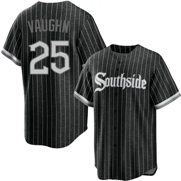 Andrew Vaughn Men's Chicago White Sox Replica 2021 City Connect Jersey - Black