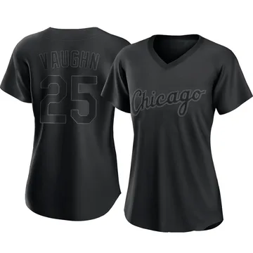 Andrew Vaughn Women's Chicago White Sox Authentic Pitch Fashion Jersey - Black