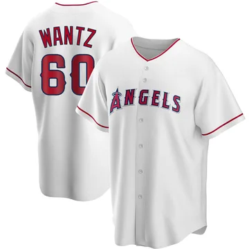 Andrew Wantz Men's Los Angeles Angels Replica Home Jersey - White