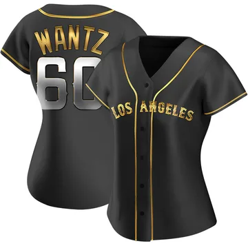 Andrew Wantz Women's Los Angeles Angels Replica Alternate Jersey - Black Golden