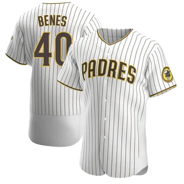 Andy Benes Men's San Diego Padres Authentic Home Jersey - White/Brown