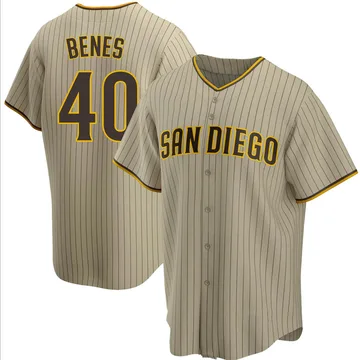 Andy Benes Men's San Diego Padres Replica Alternate Jersey - Sand/Brown