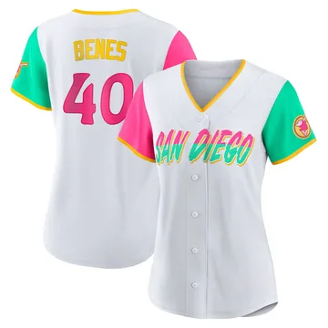 Andy Benes Women's San Diego Padres Authentic 2022 City Connect Jersey - White