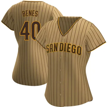 Andy Benes Women's San Diego Padres Authentic Alternate Jersey - Tan/Brown