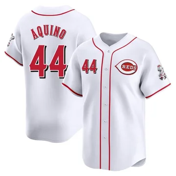 Aristides Aquino Men's Cincinnati Reds Limited Home Jersey - White