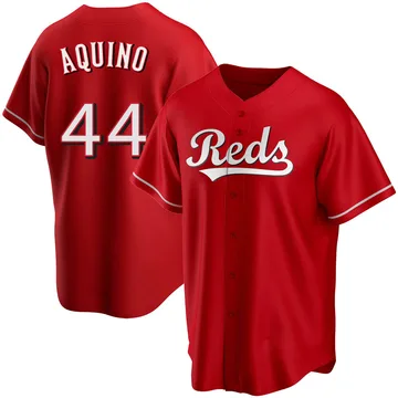 Aristides Aquino Men's Cincinnati Reds Replica Alternate Jersey - Red