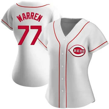 Art Warren Women's Cincinnati Reds Authentic Home Jersey - White