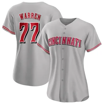 Art Warren Women's Cincinnati Reds Authentic Road Jersey - Gray